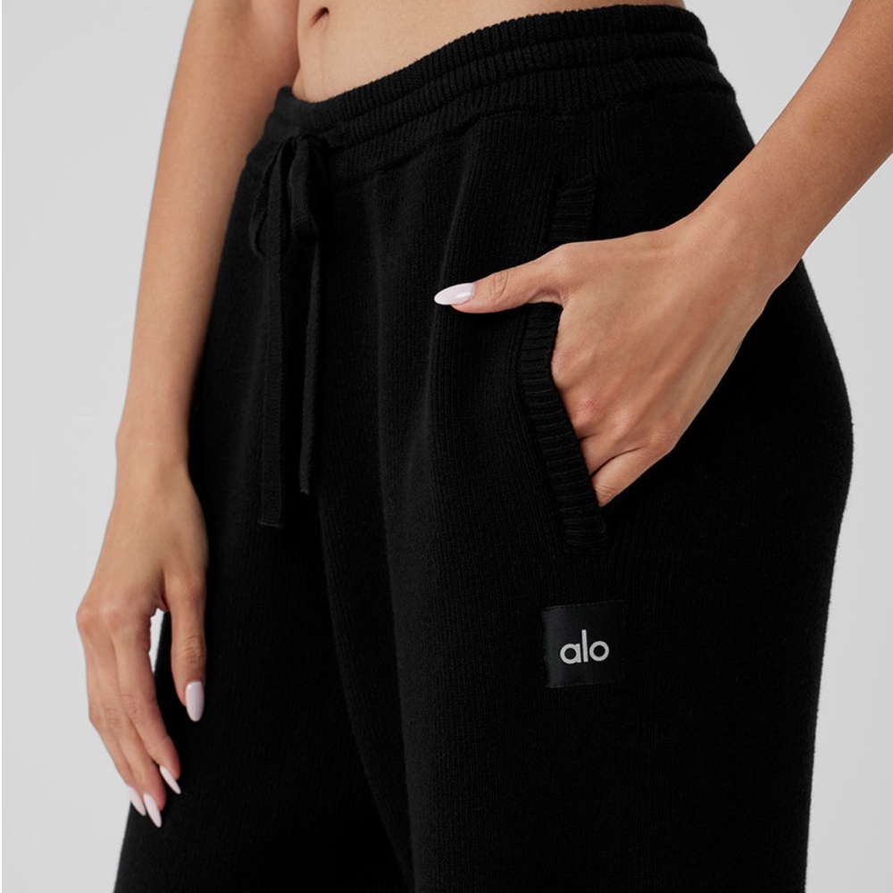 Alo Scholar Straight Leg Sweatpant- Black, XS